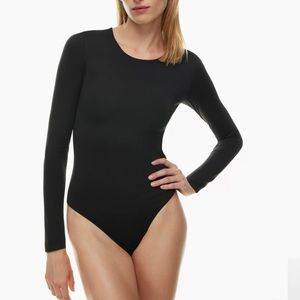 BABATON Aritzia Contour Black Long sleeve Body Suit